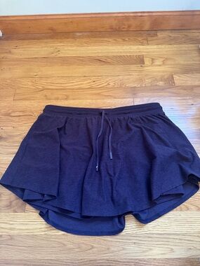 Fabletics Women's Athletic Skort with Drawstring Waist - Plum size XL